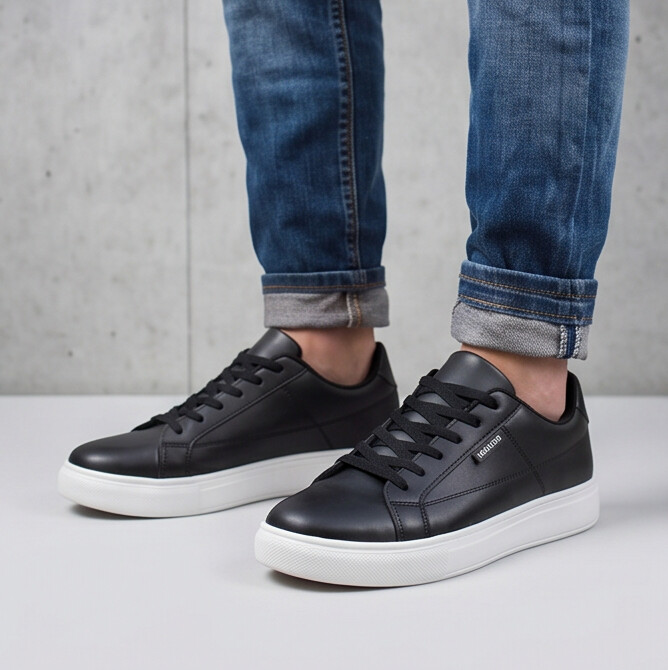 Beckett — Court Sneaker with Contrast Stitching Detail