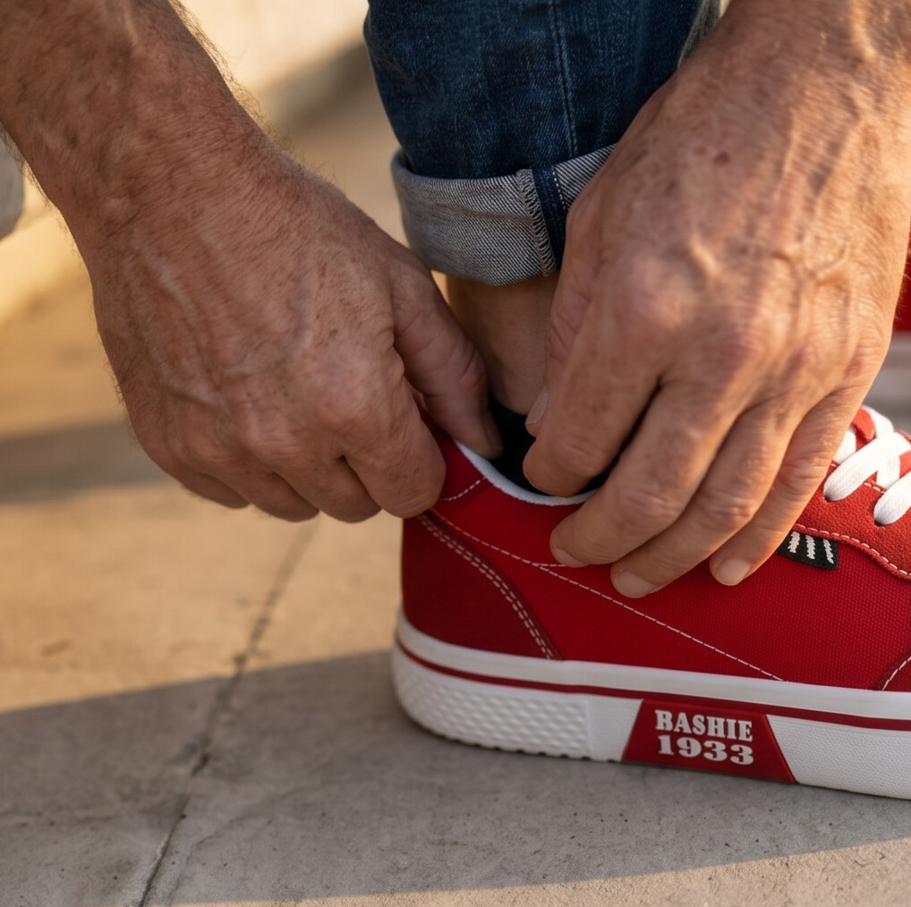 Gripwell — Canvas Sneaker with Waffle Rubber Sole