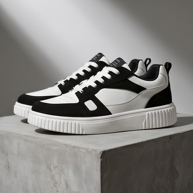 HeightEase — Platform Sneaker with Ribbed Sole