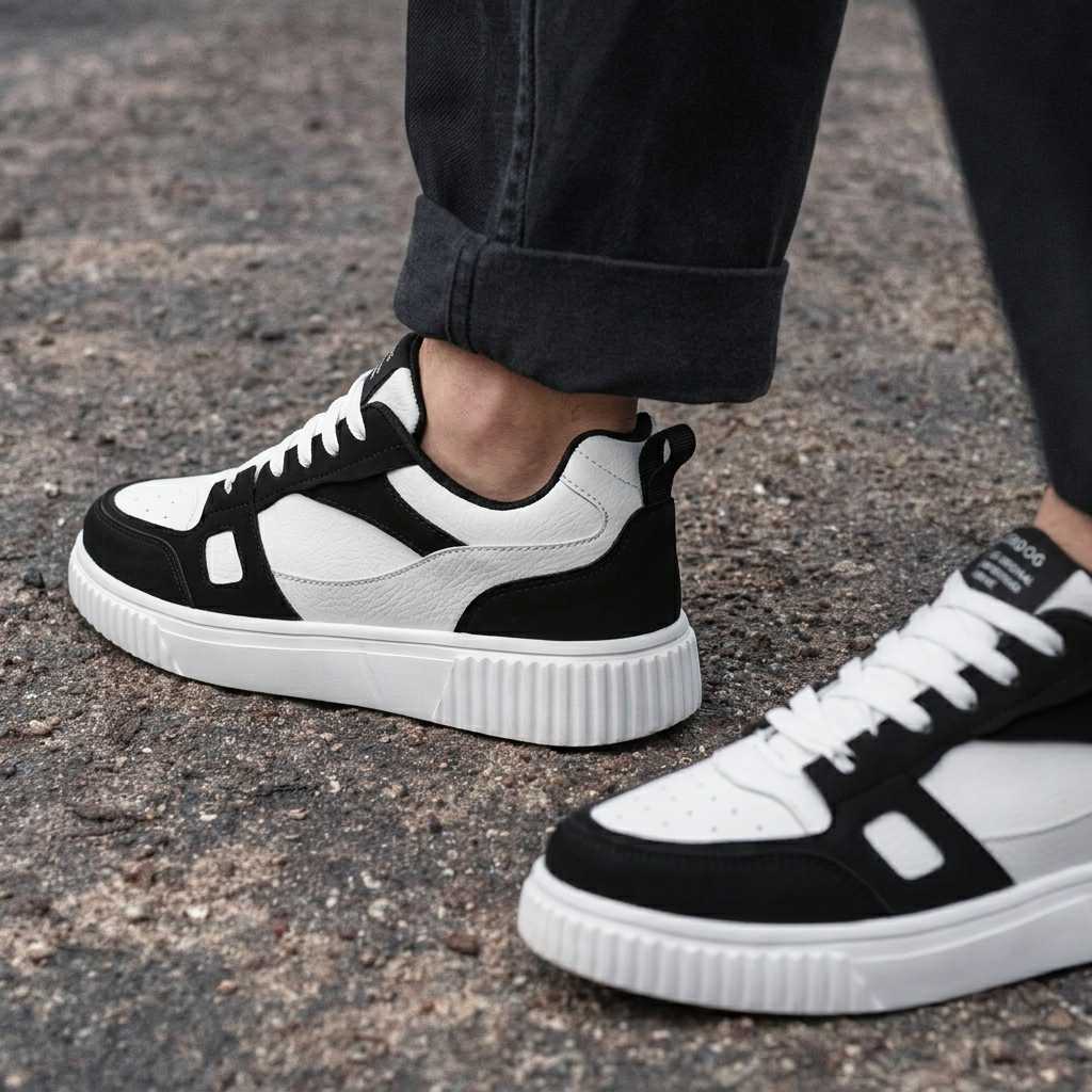 HeightEase — Platform Sneaker with Ribbed Sole