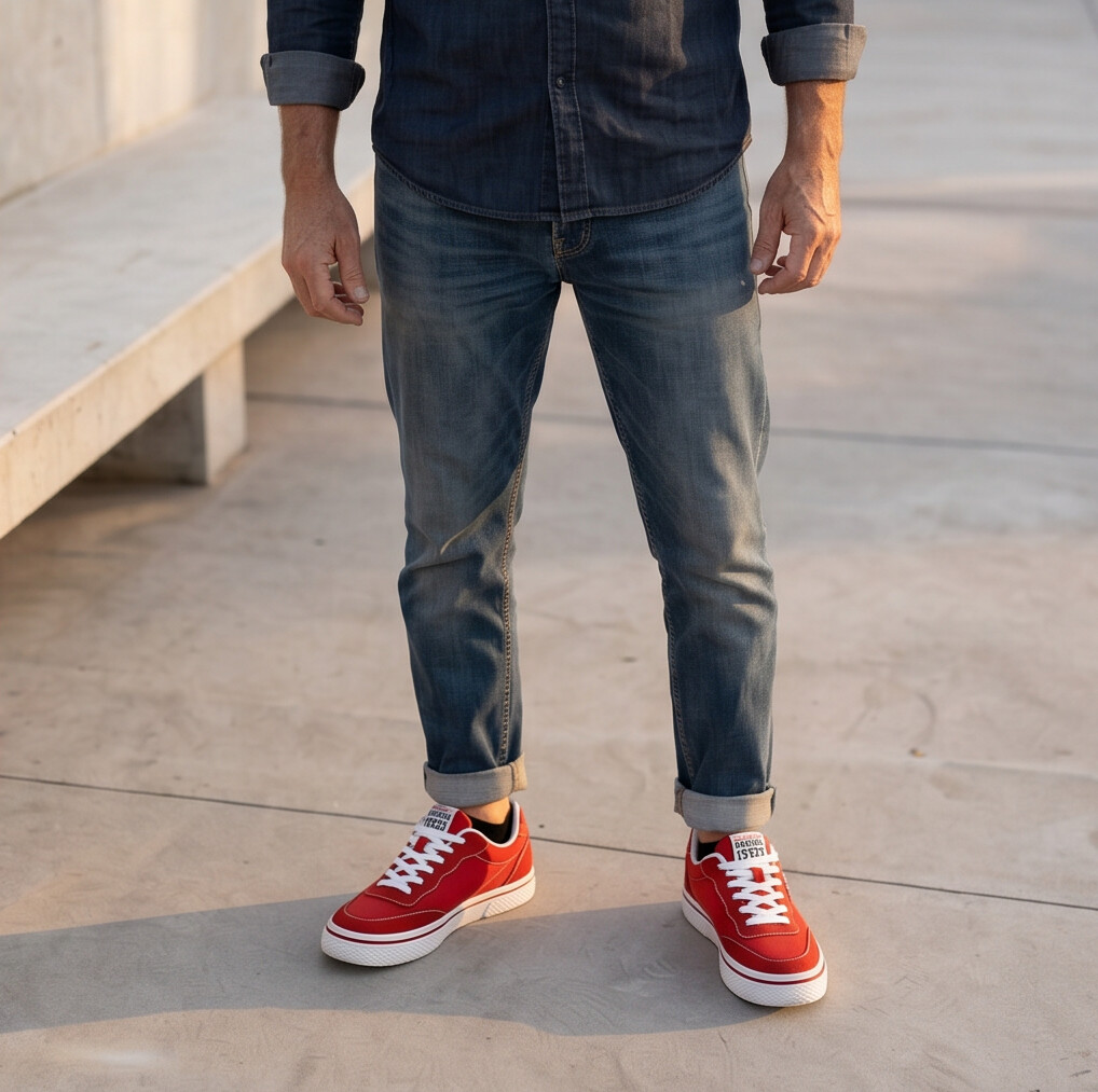 Gripwell — Canvas Sneaker with Waffle Rubber Sole