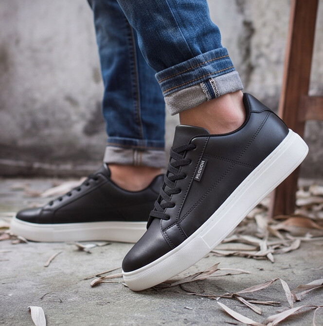 Beckett — Court Sneaker with Contrast Stitching Detail