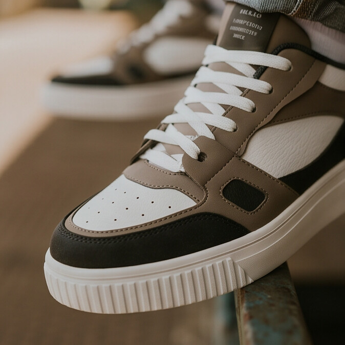 HeightEase — Platform Sneaker with Ribbed Sole