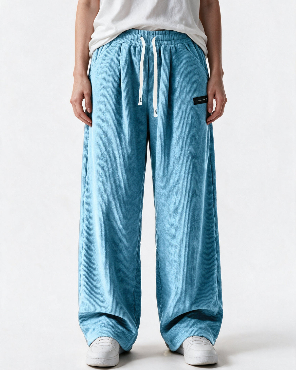 Tilbury wide-leg corduroy pants in Blue